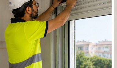 Instalación de persiana motorizada por OTESAN SECURITY